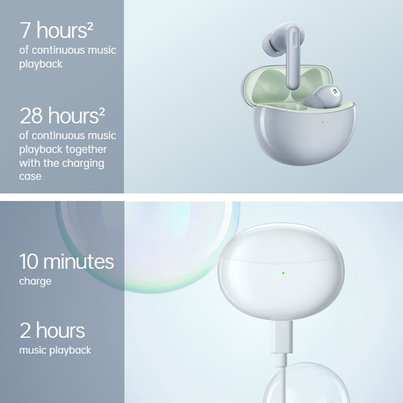 Tai Nghe Không Dây 100% Chính Hãng OPPO ENCO Air 2 Pro TWS Bluetooth 5.2 Chống Ồn AAC Find X5 Pro