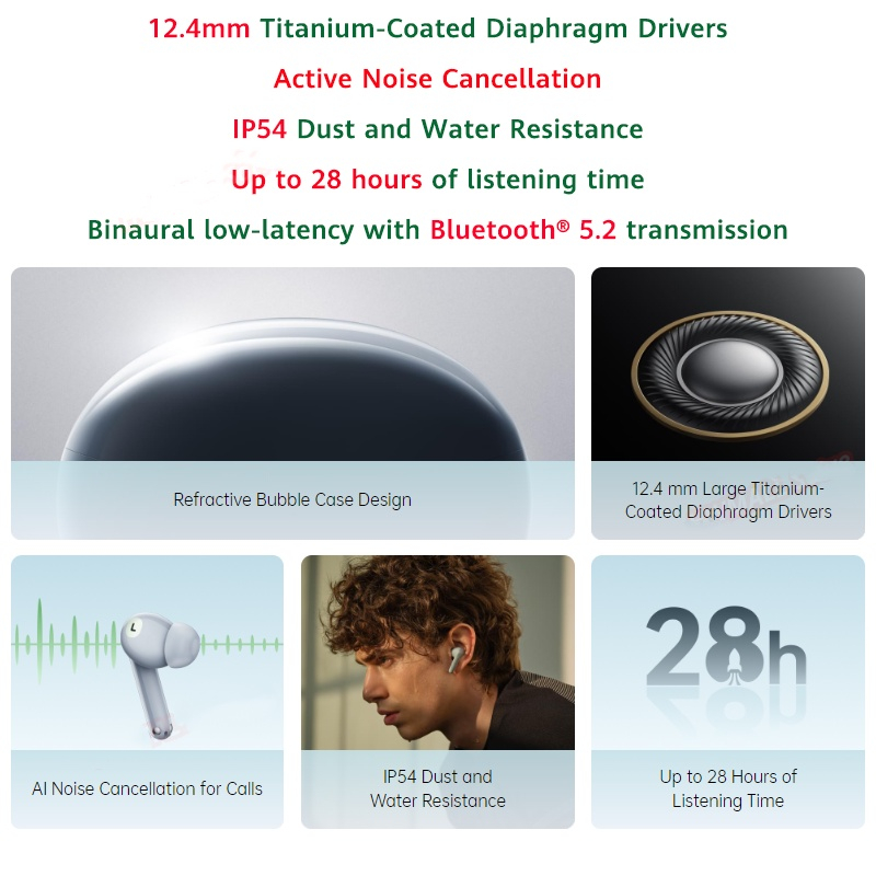 Tai Nghe Không Dây 100% Chính Hãng OPPO ENCO Air 2 Pro TWS Bluetooth 5.2 Chống Ồn AAC Find X5 Pro