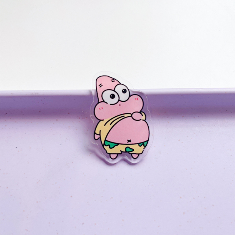 Ghim Cài Áo Bằng Acrylic Họa Tiết Hoạt Hình Pie Star Merchandise Dễ Thương