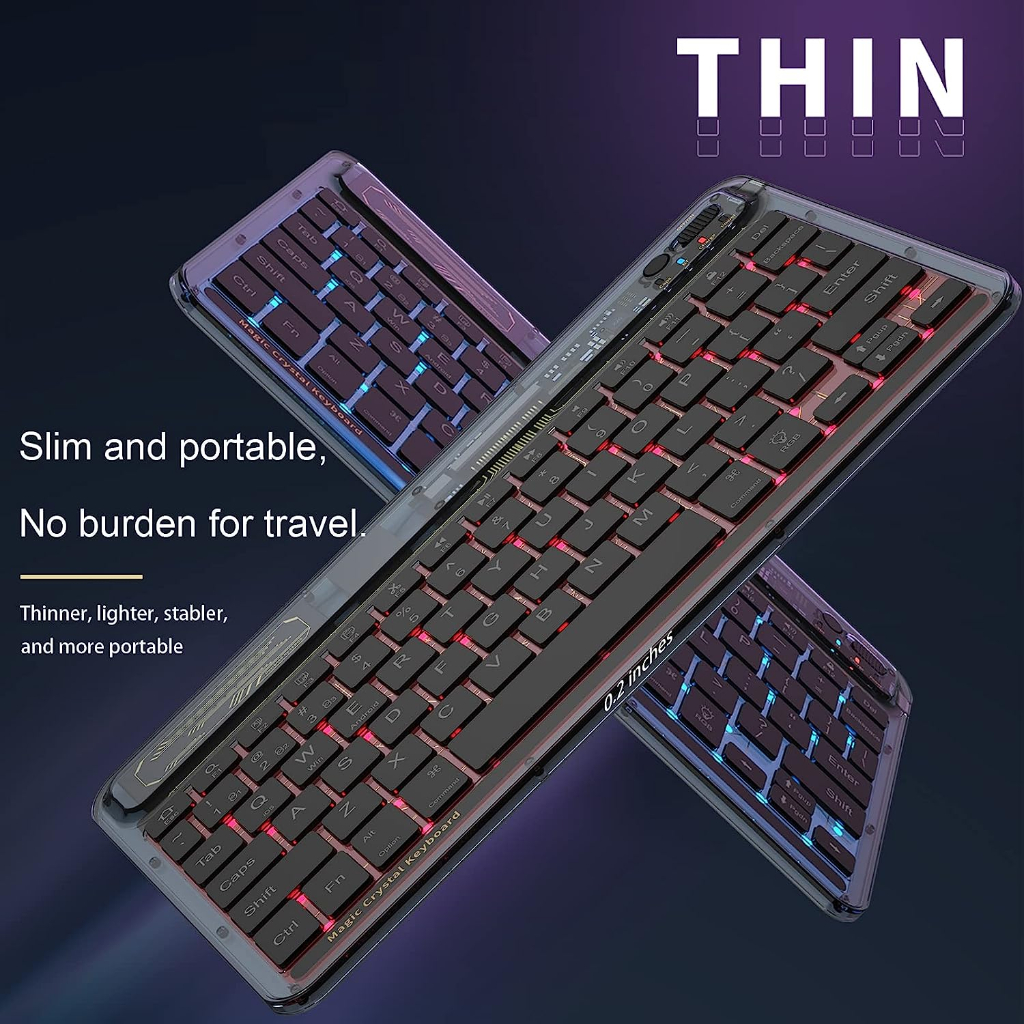 Bàn phím chơi YAQING F12 bluetooth cho máy tính Mac Android Windows