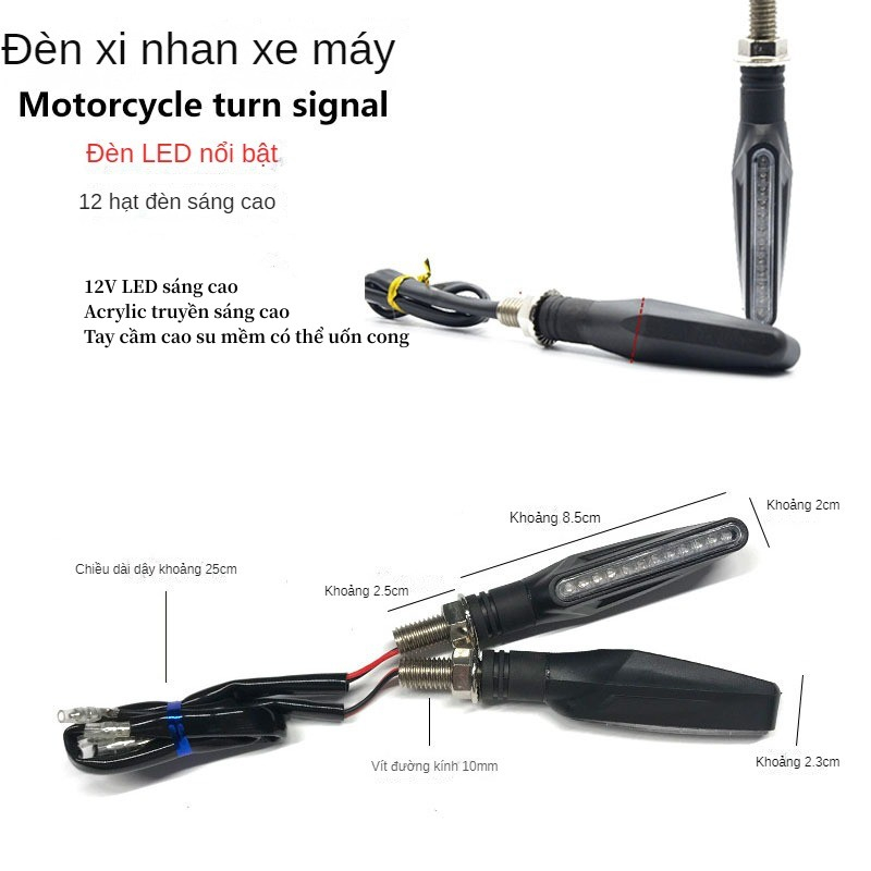 Đèn Xi Nhan 12LED 335 Bóng Chuyên Dụng Cho Xe Mô Tô