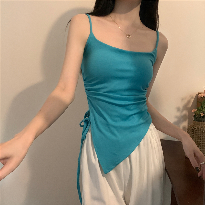 Áo Hai Dây Có Mút Nâng Ngực Thiết Kế Độc Đáo Thời Trang Mùa Hè Quyến Rũ Cho Nữ