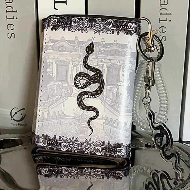 Ví Ngắn Cầm Tay Màu Trắng Đen Thời Trang Cho Nữ