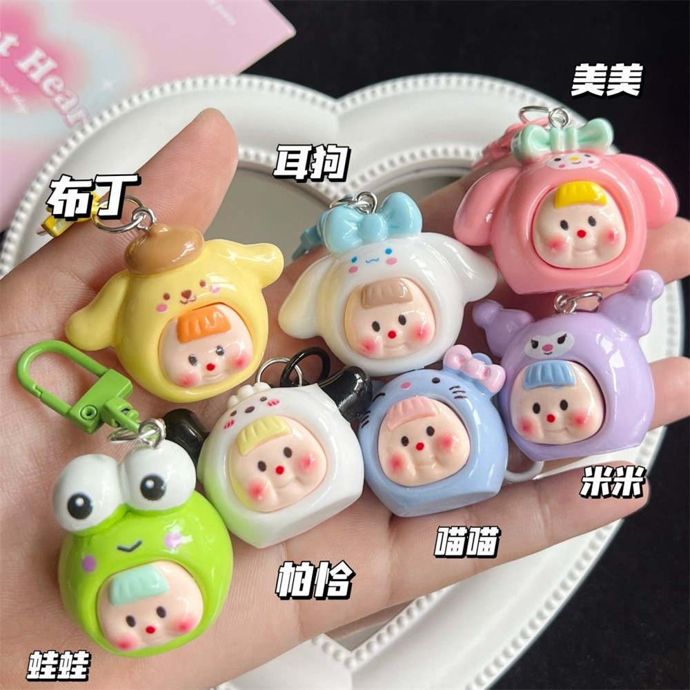 Móc Khóa Điện Thoại Hình Cinnamoroll Màu Kẹo Ngọt