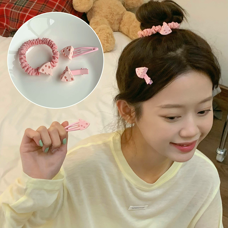Dây Cột Tóc Lông Xù Mềm Mại Hình Chú Chó Cinnamon Đơn Giản Đáng Yêu Cho Nữ
