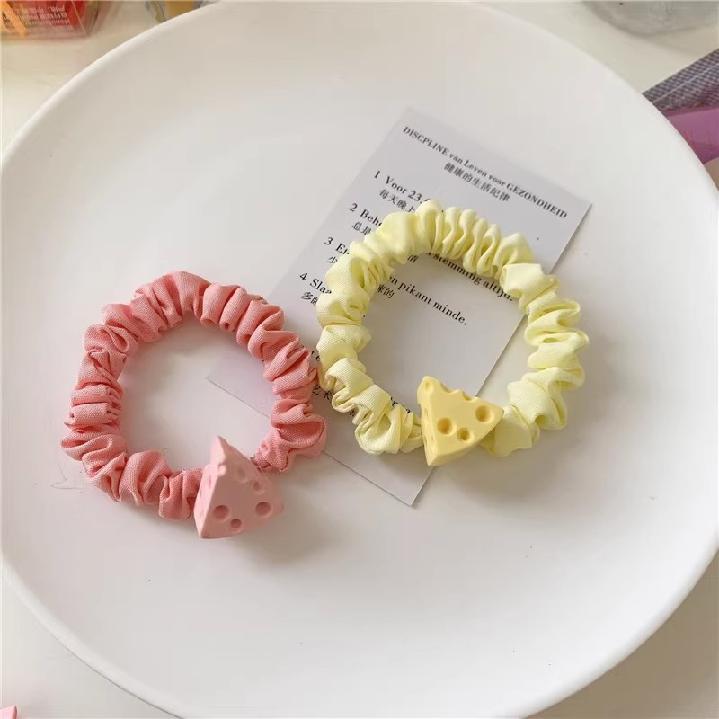 Dây Cột Tóc Lông Xù Mềm Mại Hình Chú Chó Cinnamon Đơn Giản Đáng Yêu Cho Nữ