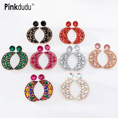 Bông Tai Lưỡi Liêm Hợp Kim Đá Giả Kim Cương, Phong Cách Vintage Sáng Tạo, Quà Tặng Perfect PD1295