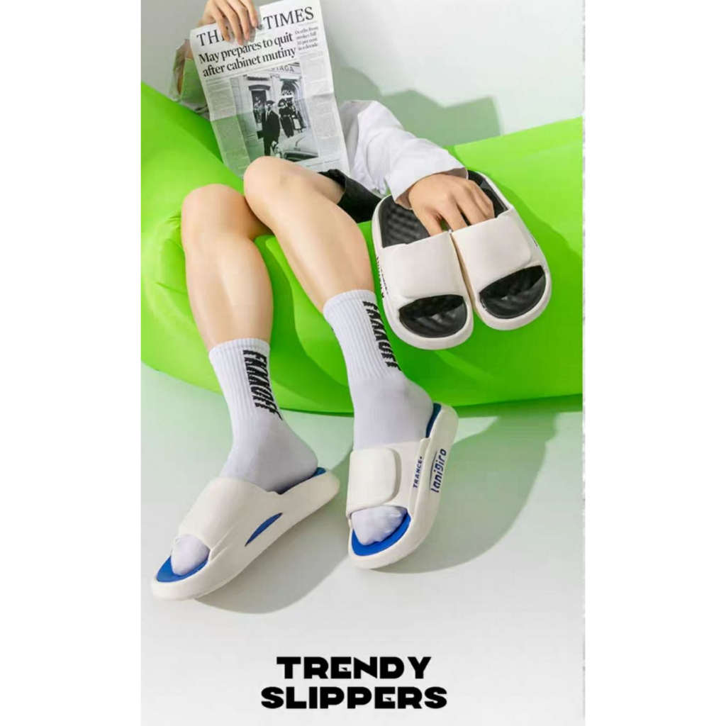 Xăng đan QINOS Đế Mềm Dày Chống Trượt Thời Trang Thường Ngày Cho Cặp Đôi