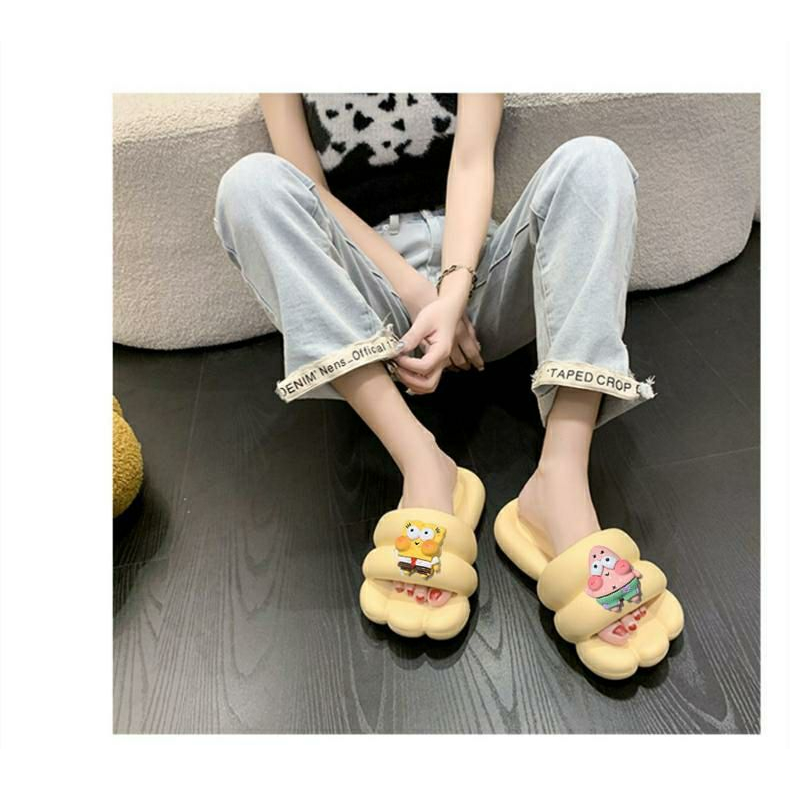 Dép Sandal Đế Dày Thiết Kế Đơn Giản Thời Trang retro Cho Nữ