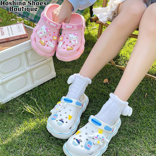 SANRIO Dép Nhựa EVA Đế Dày Tăng Chiều Cao 3CM Họa Tiết Hoạt Hình Dễ Thương Phong Cách Hàn Quốc Cho Nữ