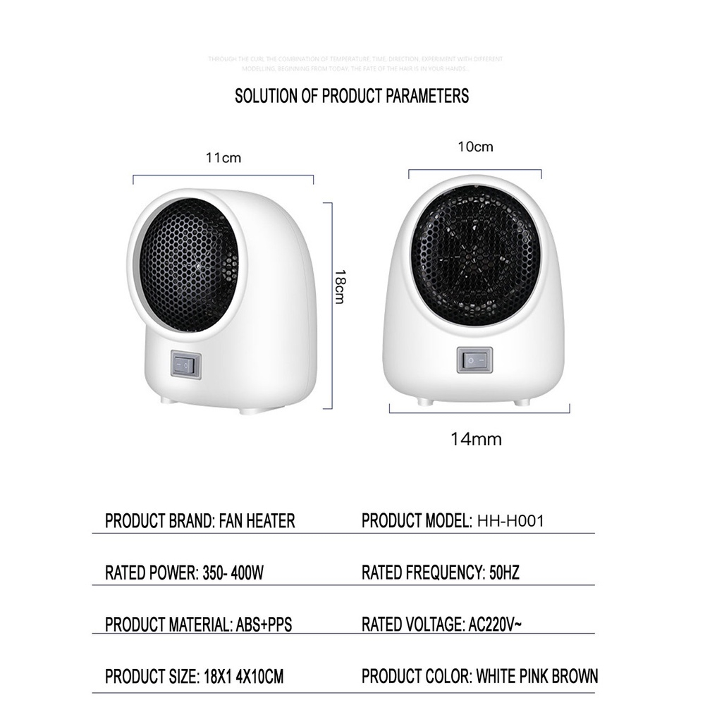 TAIDU Máy Sưởi Điện Mini Để Bàn Tiện Dụng Cho Gia Đình / Văn Phòng