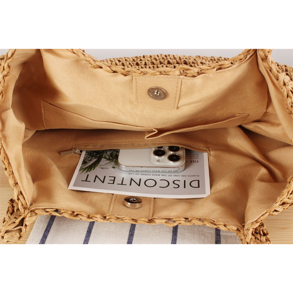 Túi Xách Rơm Đan Thời Trang Hè Cho Nữ