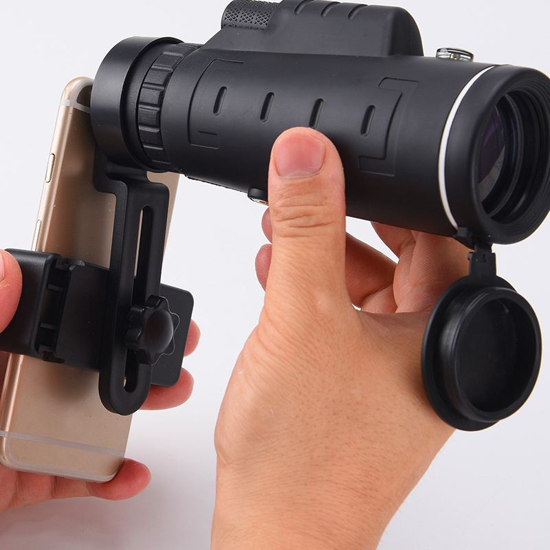 40X60 Một mắt HD Ánh sáng yếu Tầm nhìn ban đêm với Kính lúp La bàn Kết nối Điện thoại Di động để Chụp ảnh  Atlases~