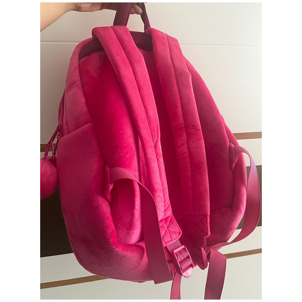 Ba Lô Đi Học Hình Gấu Dâu Tây Nhồi Bông Dễ Thương Phong Cách Hàn Quốc Nhật Bản Cho Nữ Sinh Trung Học