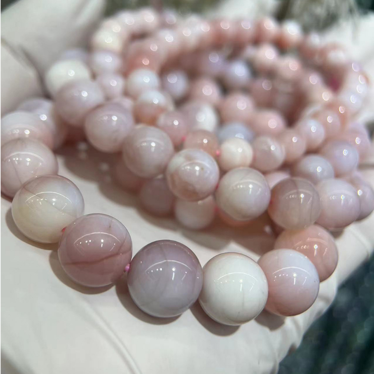 Tự Nhiên Màu Hồng Opal Rời Hạt 7mm 8mm 9mm 10mm Tự Làm Màu Hồng Opal Hạt Tròn Hạt Màu Hồng Opal