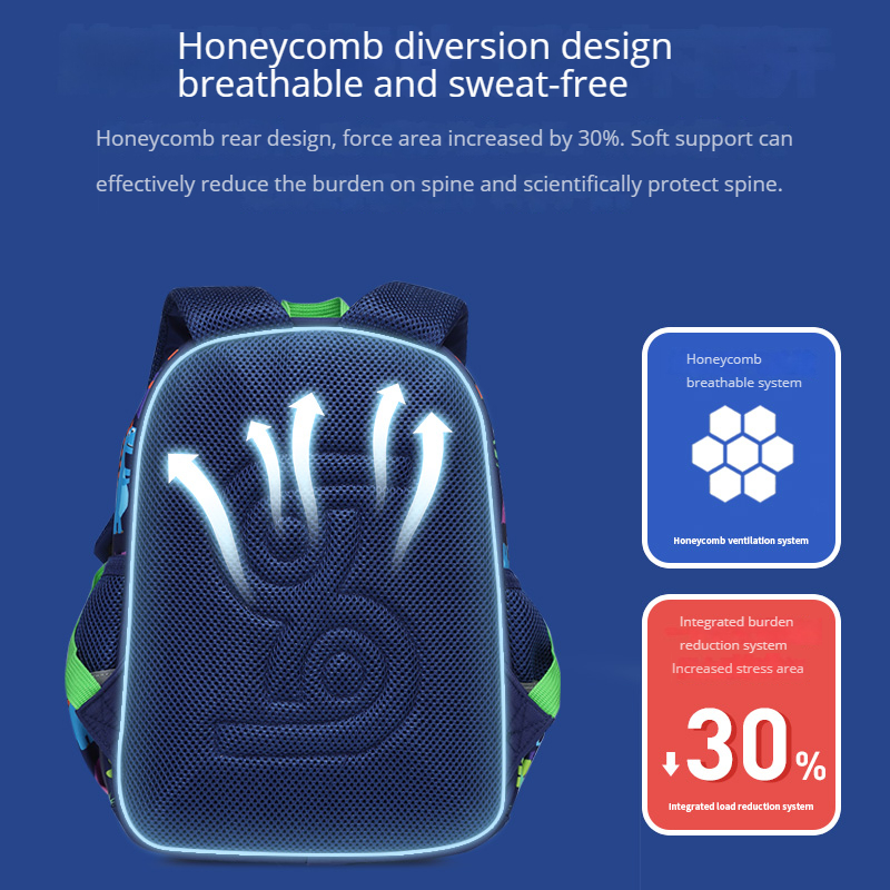 Balo đi học Sun Eight siêu nhẹ có khóa cài trước ngực dễ thương cho bé