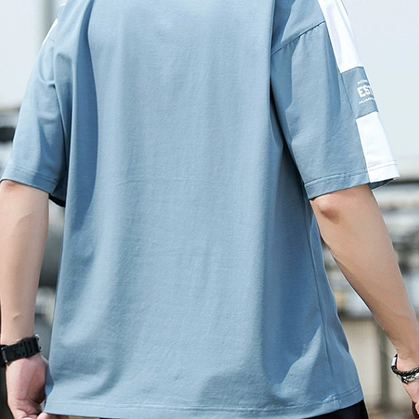 Áo Phông Nam Form Rộng Tay Lỡ Cổ Tròn Cotton Cao Cấp Vai Co Dãnform Rộng Trắng Phông Hình T-shirt 100% Cotton Tay Ngắn Dáng Rộng HZFMC0143