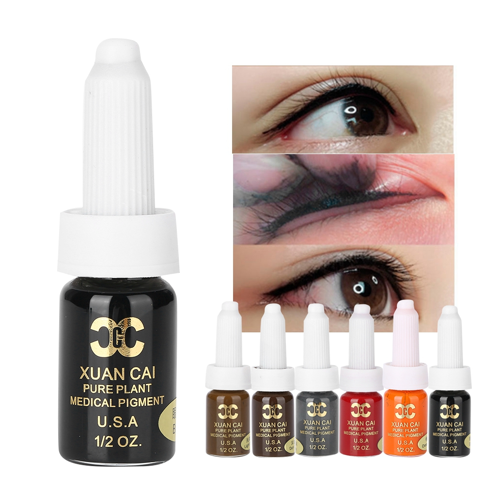 SweetBunny Mực xăm bán vĩnh viễn Thực vật tự nhiên Môi Lông mày Bút kẻ mắt Hình Sắc tố lâu trôi