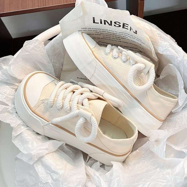 JINxCHOY SHOES Giày Bánh Mì Gót Nhỏ Dày Hai Cách Mang Thời Trang Mùa Hè Mới Dành Cho Học Sinh