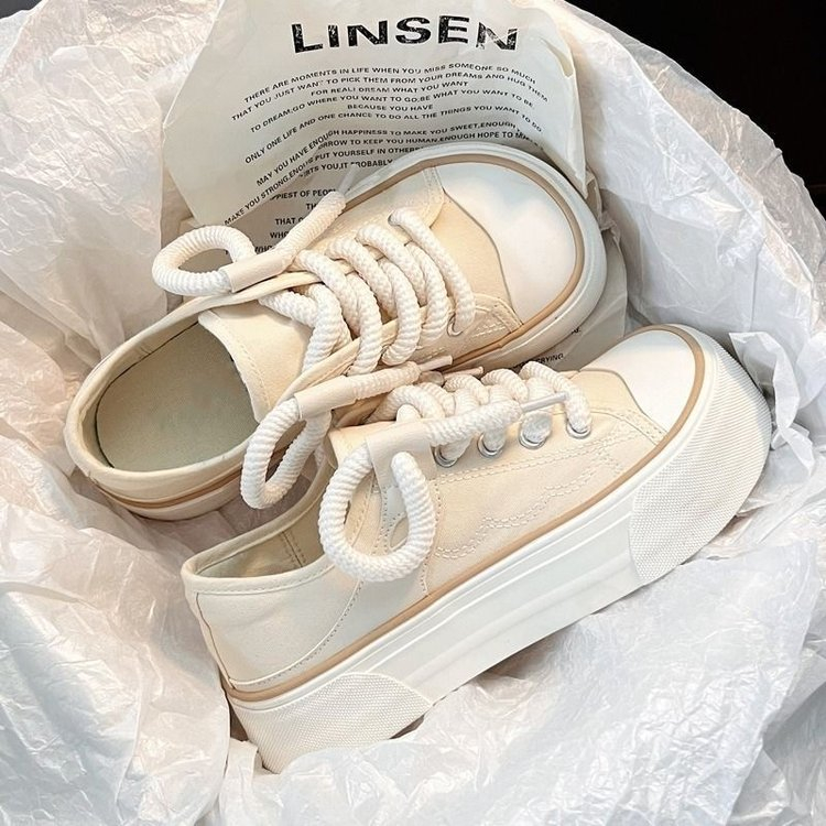 JINxCHOY SHOES Giày Bánh Mì Gót Nhỏ Dày Hai Cách Mang Thời Trang Mùa Hè Mới Dành Cho Học Sinh