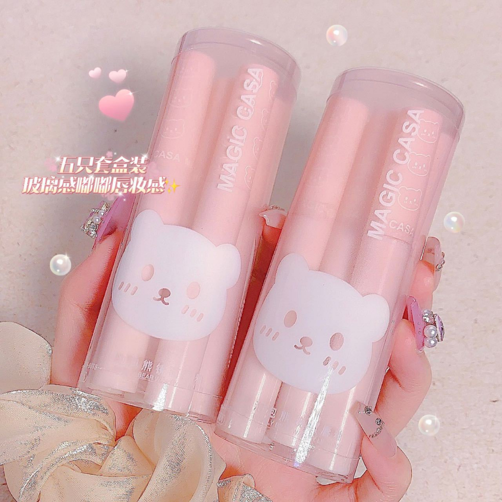 son kem Bộ 6 Son Bóng MagicCasa Tạo Hiệu Ứng Gương