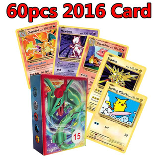  Thẻ Pokemon Bộ 60 Rayquaza Charizard MEGA GX thẻ flash huấn luyện viên đồ chơi trẻ em 