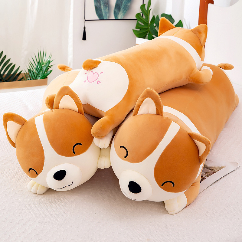 Thú Nhồi Bông Hình Gấu Bông Chó Corgi Mập Tròn, Gấu Bông Quà Tặng Cao Cấp- Gối Ôm Chó Corgi WHYME