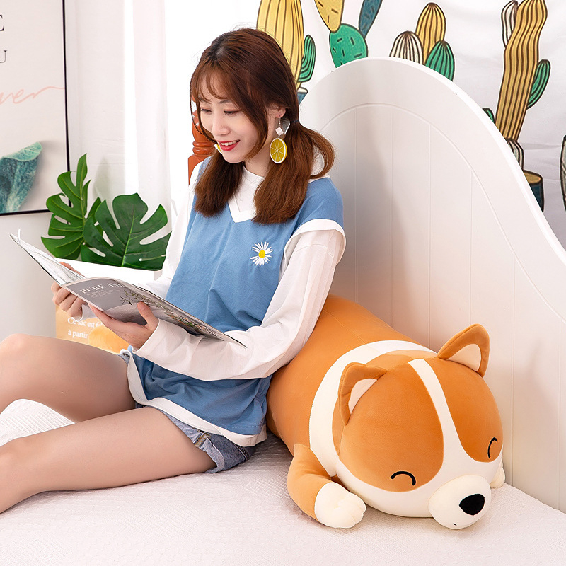 Thú Nhồi Bông Hình Gấu Bông Chó Corgi Mập Tròn, Gấu Bông Quà Tặng Cao Cấp- Gối Ôm Chó Corgi WHYME