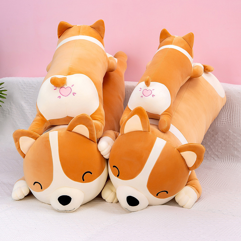 Thú Nhồi Bông Hình Gấu Bông Chó Corgi Mập Tròn, Gấu Bông Quà Tặng Cao Cấp- Gối Ôm Chó Corgi WHYME