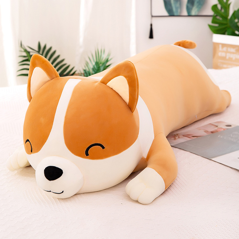 Thú Nhồi Bông Hình Gấu Bông Chó Corgi Mập Tròn, Gấu Bông Quà Tặng Cao Cấp- Gối Ôm Chó Corgi WHYME
