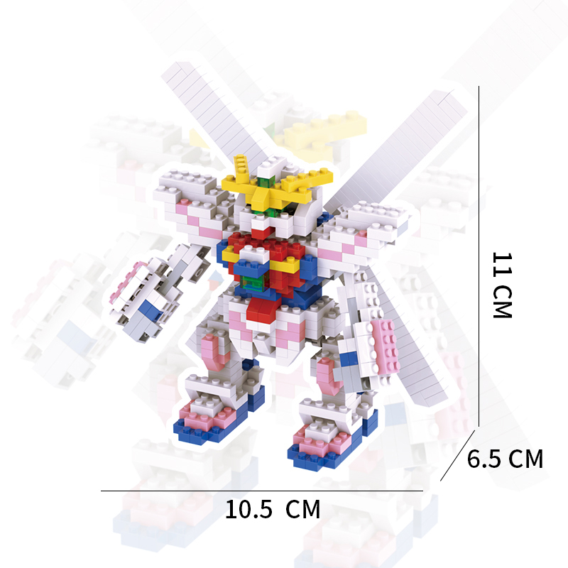 LEQIAZHIXING Đồ Chơi Lắp Ráp Gundam Nhỏ Để Bàn Trang Trí