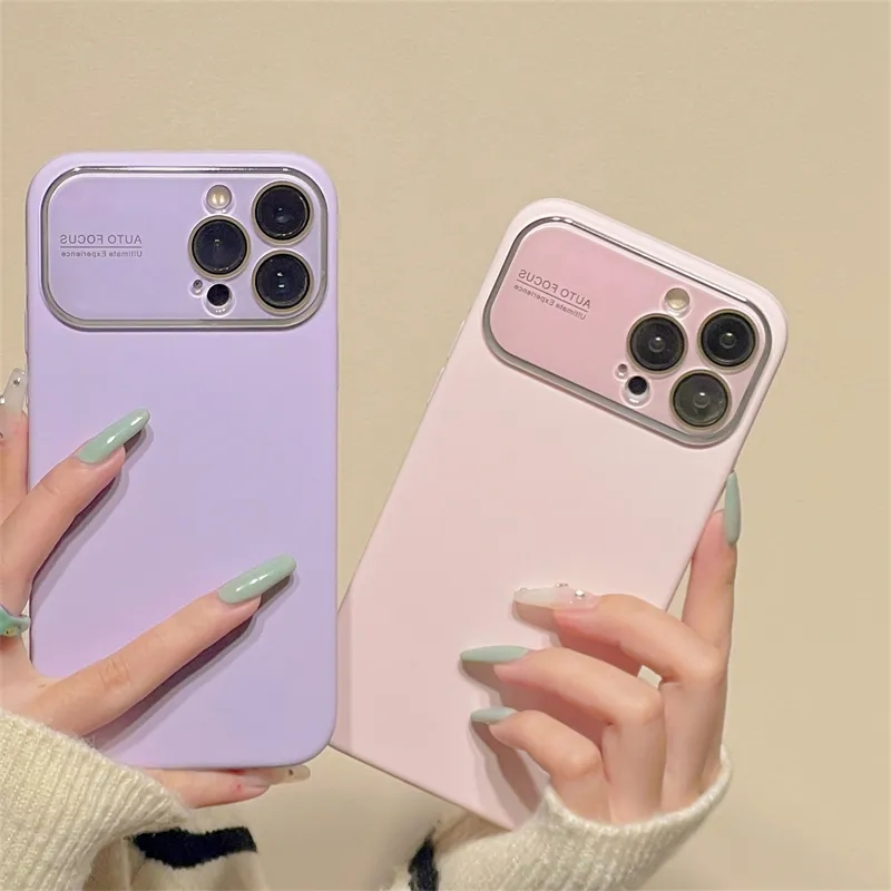 Ốp ĐiệN ThoạI MàU Trơn In Logo 15 Concepts Cho IPhone 15 14 13 12 Pro Max