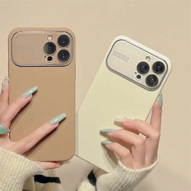 Ốp ĐiệN ThoạI MàU Trơn In Logo 15 Concepts Cho IPhone 15 14 13 12 Pro Max