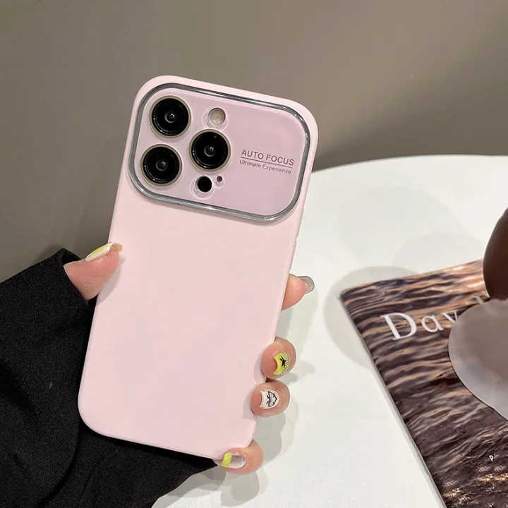 Ốp ĐiệN ThoạI MàU Trơn In Logo 15 Concepts Cho IPhone 15 14 13 12 Pro Max