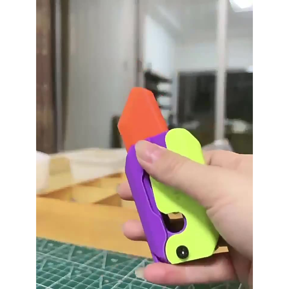 Đồ Chơi Xốp Squishy Giảm Stress Hình Dao Cà Rốt 3D Dễ Thương