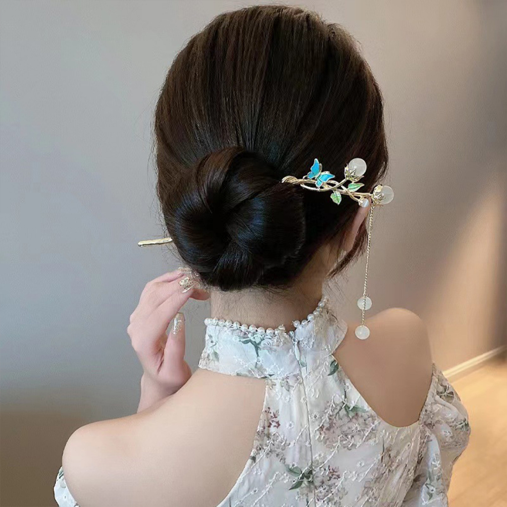 Đũa Hình Bướm Đính Tua Rua Sang Trọng Cho Nữ