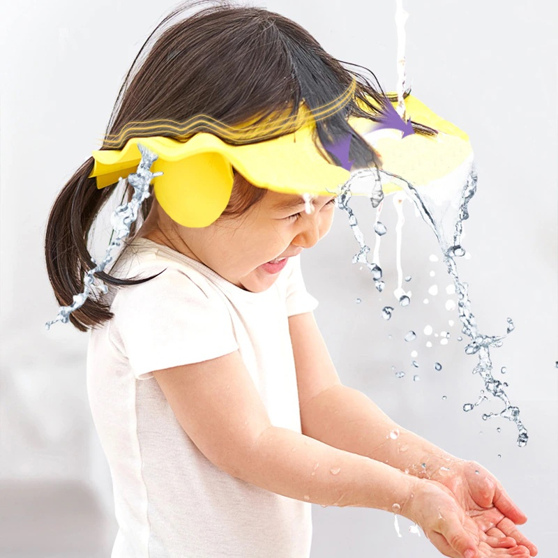 Mũ Chắn Nước Gội Đầu Bảo Vệ Tai Cho Bé