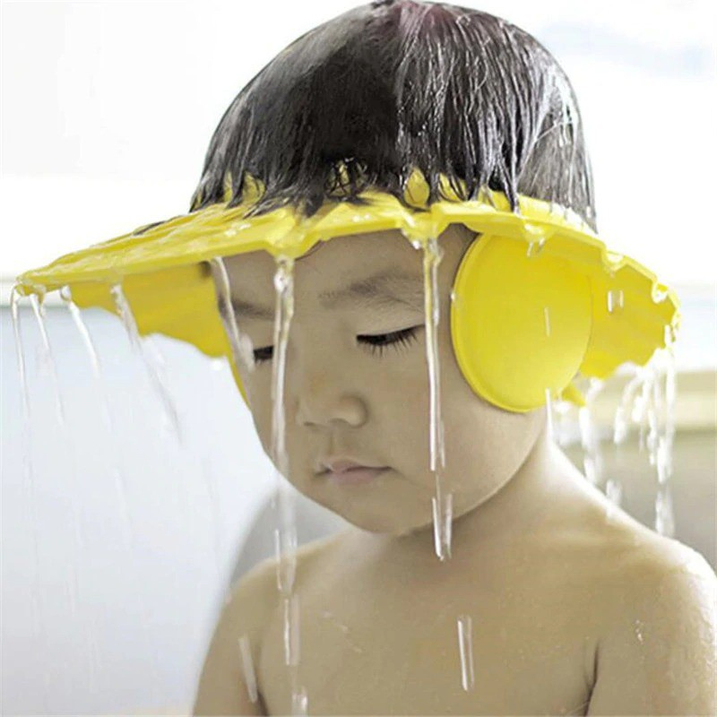 Mũ Chắn Nước Gội Đầu Bảo Vệ Tai Cho Bé