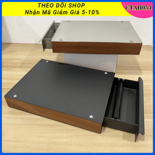Hộp đập bã cà phê hình chữ nhật dạng ngăn kéo để bàn Bằng Thép Không Gỉ Tiện Dụng Cho Gia Đình / Quán Cà Phê