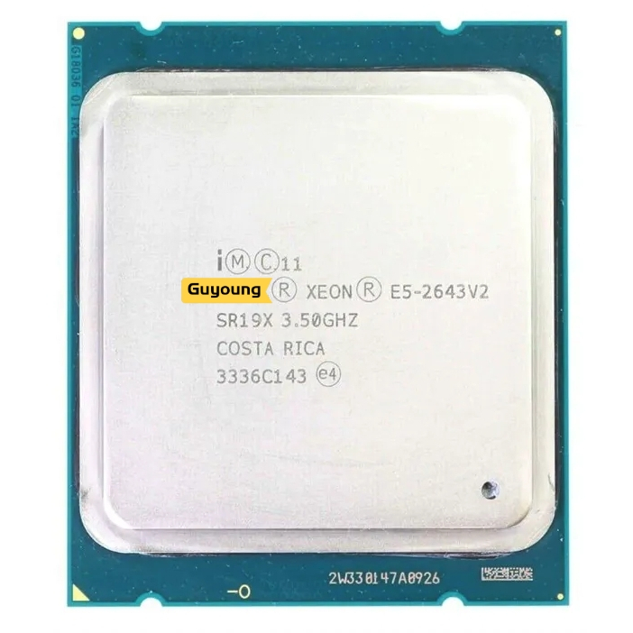 Bảng Mạch YZX Xeon E5 2643 V2 E5 2643V2 E5-2643V2 E5-2643 V2 CPU processor SR19X 3.50GHz 6Cores 25M LGA 2011