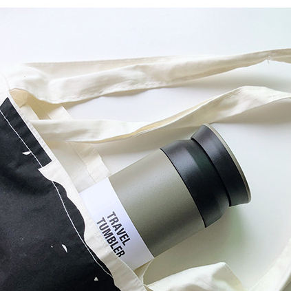 Bình Nước Giữ Nhiệt Bằng Thép Không Gỉ 304 Thiết Kế Đơn Giản Phong Cách Harajuku Nhật Bản