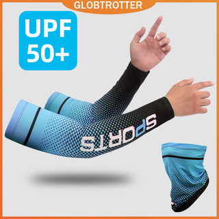 Globetrotter set Găng Tay Chống Nắng 2 Trong 1 Bằng Lụa Lạnh Mỏng Chống Tia Cực Tím