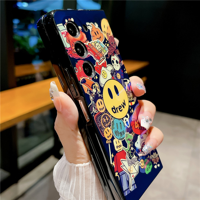 Ốp Điện Thoại PC Blu-ray In Họa Tiết Hoạt Hình Cho Samsung Galaxy Z Fold 3 4 5 5G
