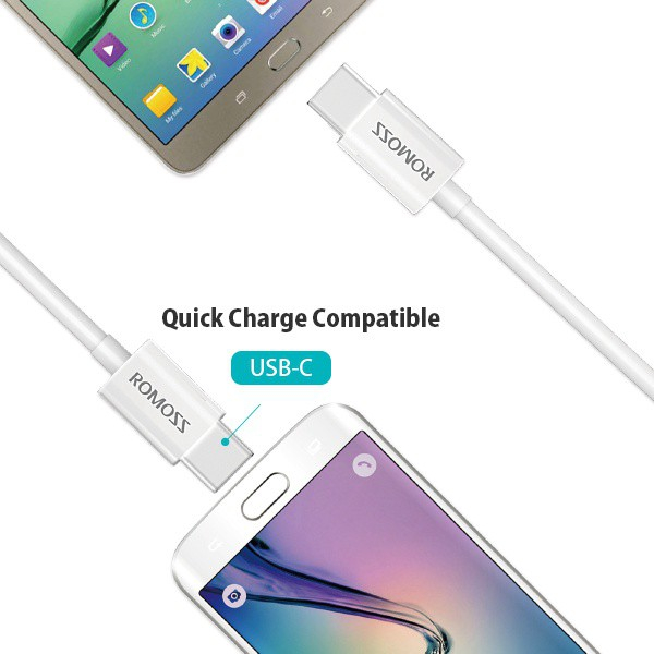 Cáp sạc nhanh ROMOSS CB321 1m/2m type-c USB PD 100w