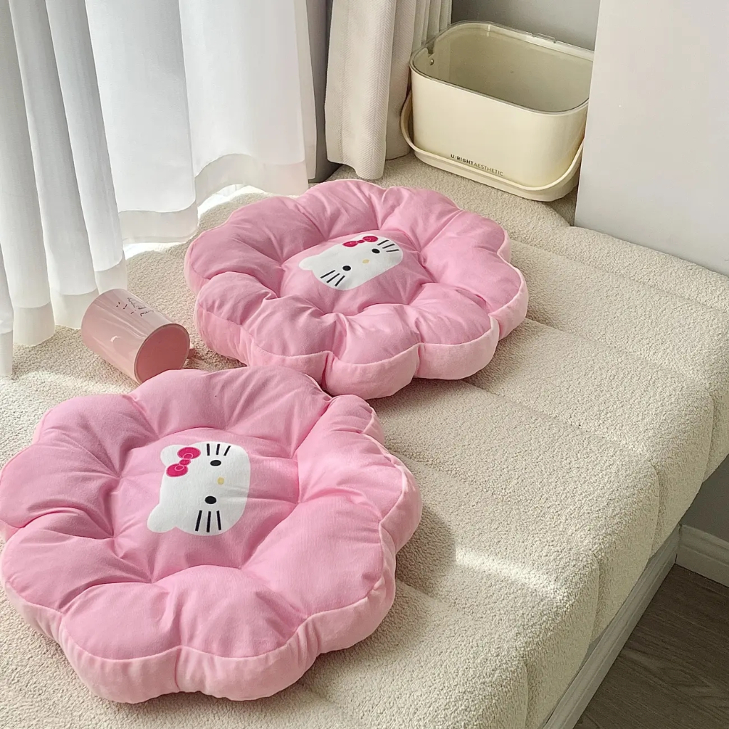 Đệm Lót Ghế Ngồi Mềm Mại Hình Hello Kitty Đáng Yêu