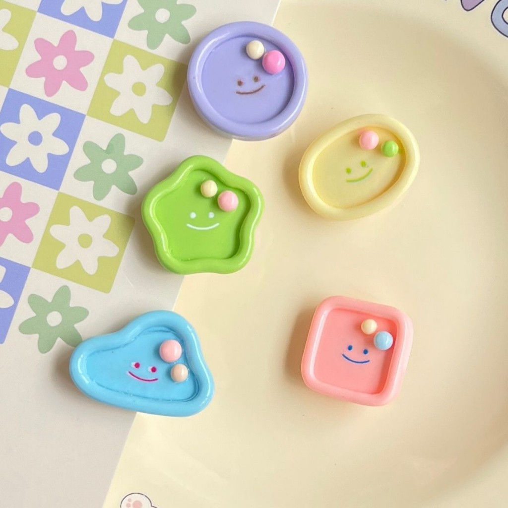 Letit Kẹp Tóc Mini Màu Macaron Họa Tiết Hoạt Hình Dễ Thương Cho Nữ