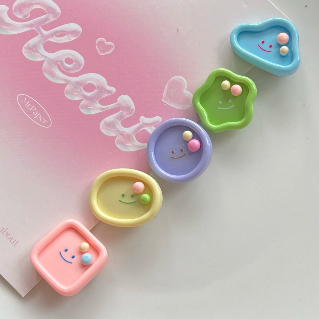 Letit Kẹp Tóc Mini Màu Macaron Họa Tiết Hoạt Hình Dễ Thương Cho Nữ