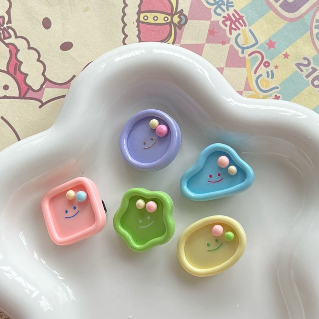 Letit Kẹp Tóc Mini Màu Macaron Họa Tiết Hoạt Hình Dễ Thương Cho Nữ