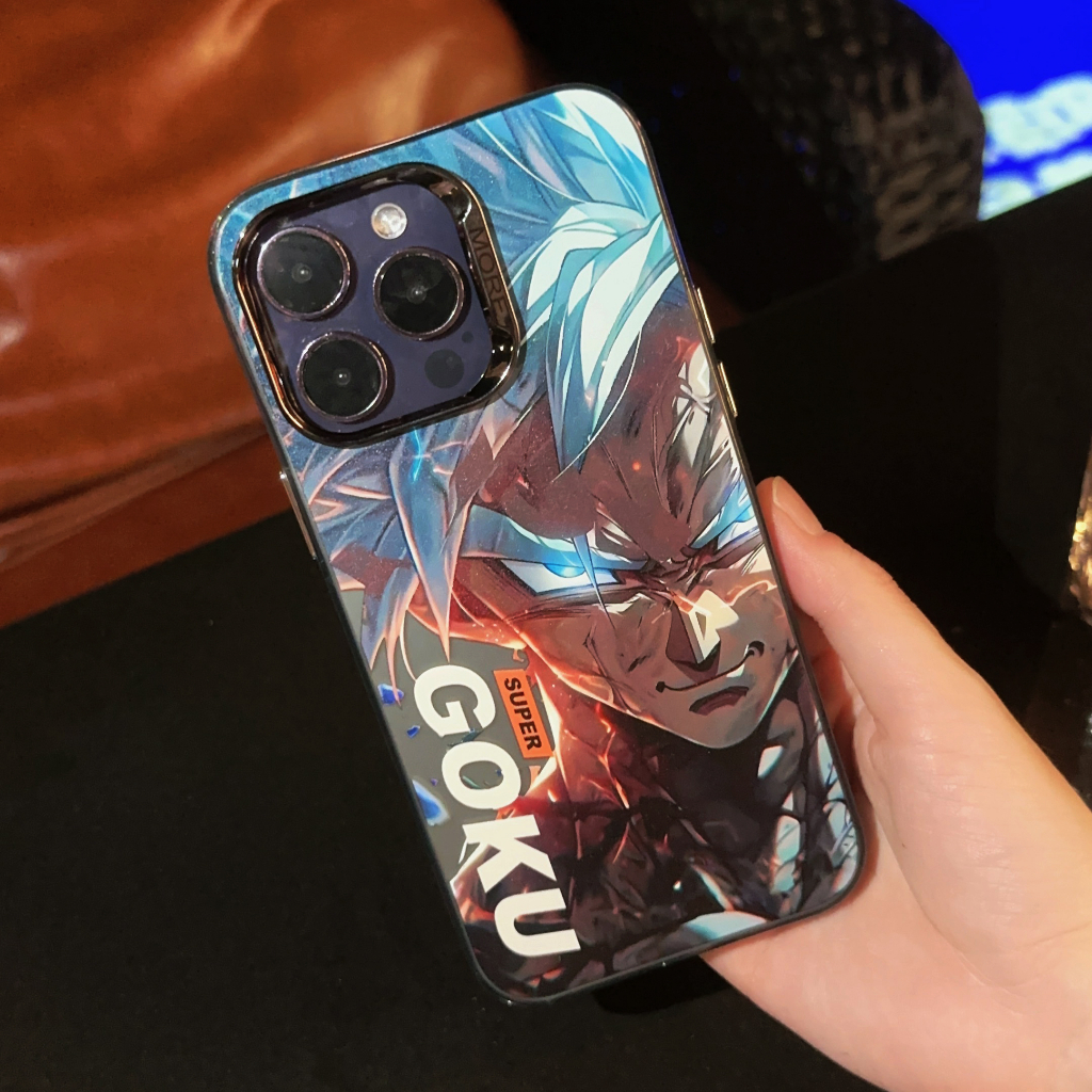 Ốp Điện Thoại Trong Suốt Hai Lớp in Hình goku Cho iphone 13 pro max iphone 11 12 13 14 pro max 14 15promax