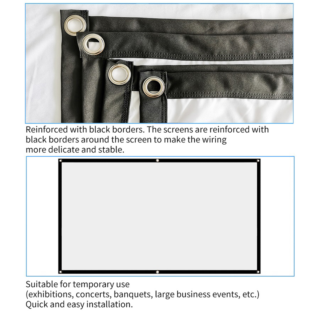 Màn hình máy chiếu tỉ lệ 16:9 chất lượng cao